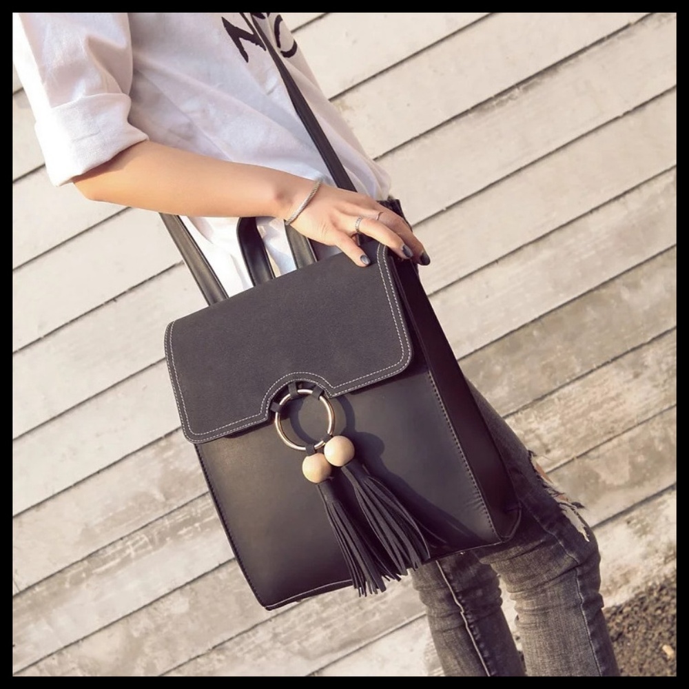 NEW CAMBRIDGE Tassel Backpack - Picture 4 of 8